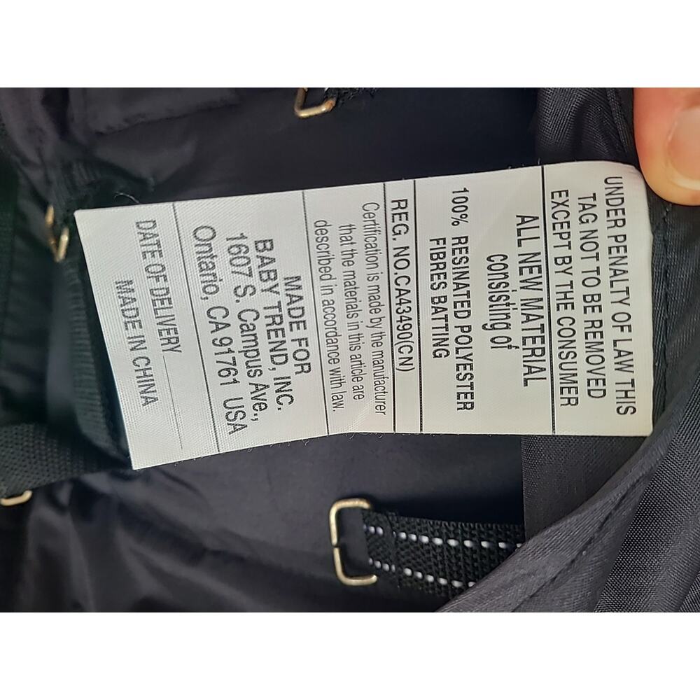 Baby Trend Sit N Stand Double Stroller Front Row Seat Cover +Seat Belt #SS76A80A - Picture 9 of 13